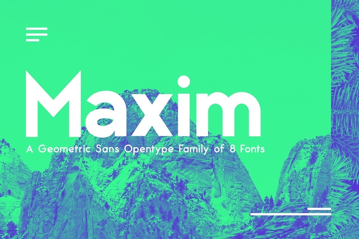 Шрифт Maxim Sans